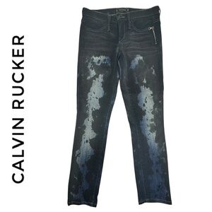 Calvin Rucker Heartbreaker Bleach Splatter Skinny Jeans 26